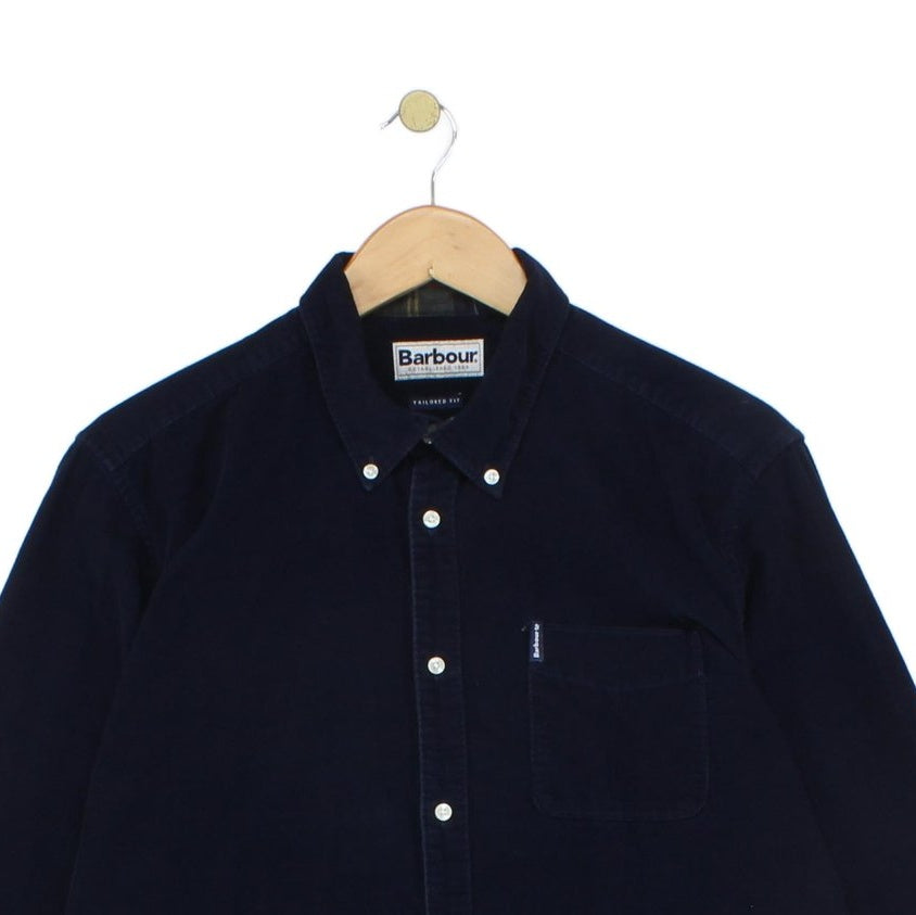 Mens Corduroy Shirt Tailored Long Sleeve Button Up
