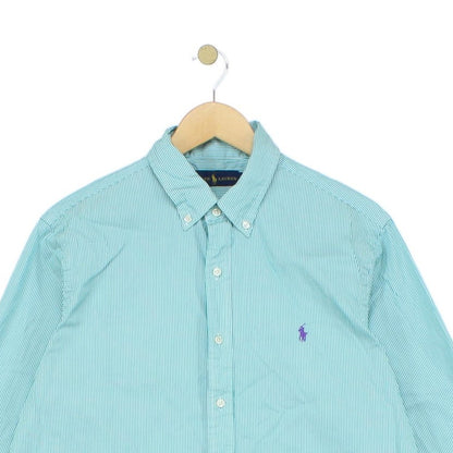 Mens Striped Shirt Button Down Classic Long Sleeve