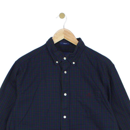 Mens Check Shirt Button Down Long Sleeve Classic