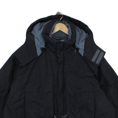 Mens Down Ski Jacket Hooded Full Zip