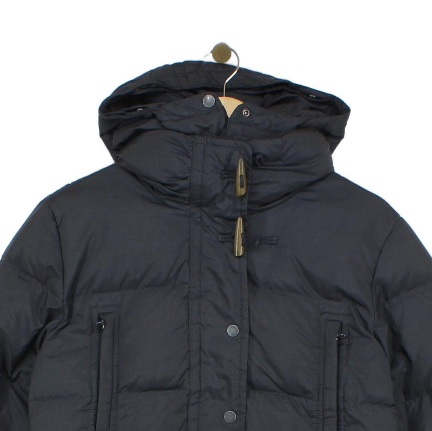 Womens Puffer Jacket Down Hooded Full Zip Quilted