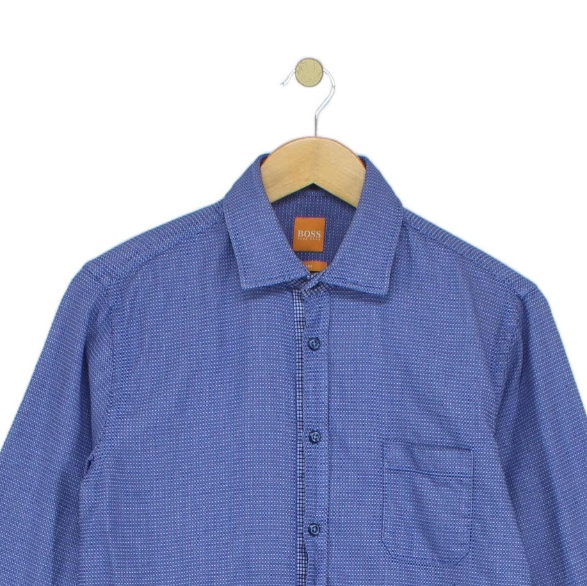 Mens Shirt Slim Fit Long Sleeve