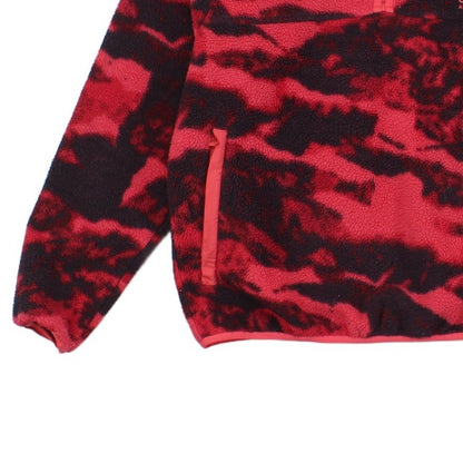 Mens 1/4 Zip Fleece Streetwear Camo