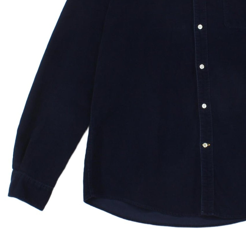 Mens Corduroy Shirt Tailored Long Sleeve Button Up
