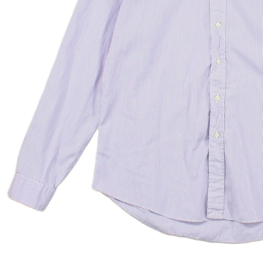 Mens Striped Shirt Custom Fit Button Down