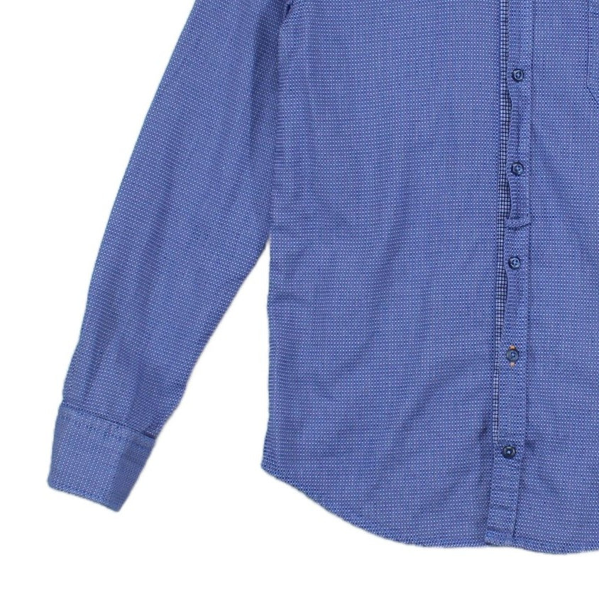 Mens Shirt Slim Fit Long Sleeve