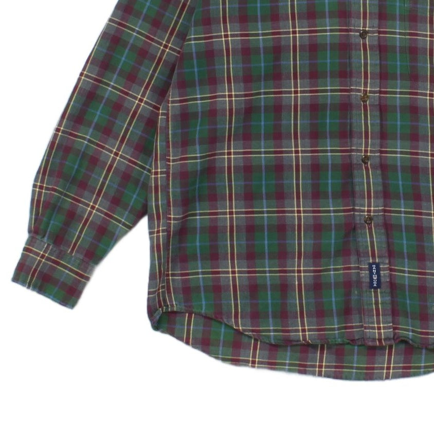 Mens Plaid Shirt  Button Down Long Sleeve