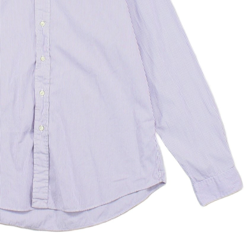 Mens Striped Shirt Custom Fit Button Down