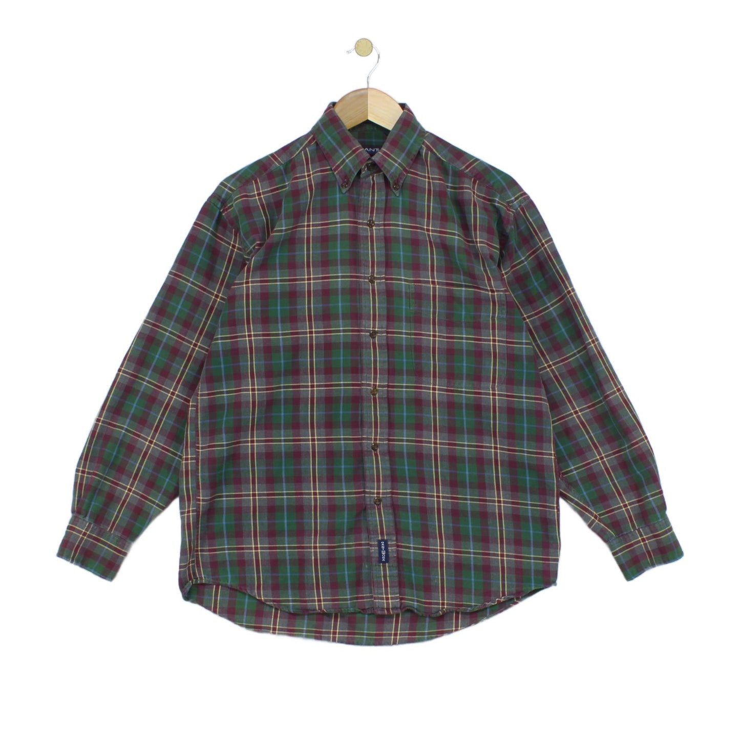 Mens Plaid Shirt  Button Down Long Sleeve