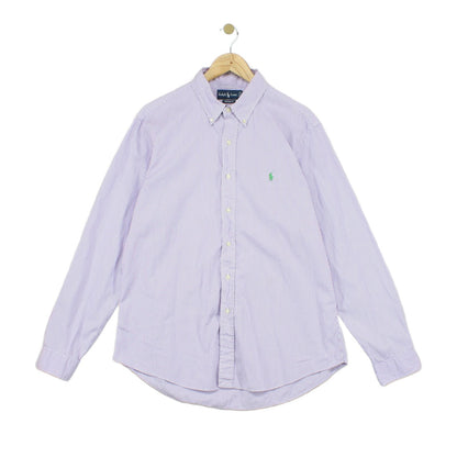 Mens Striped Shirt Custom Fit Button Down