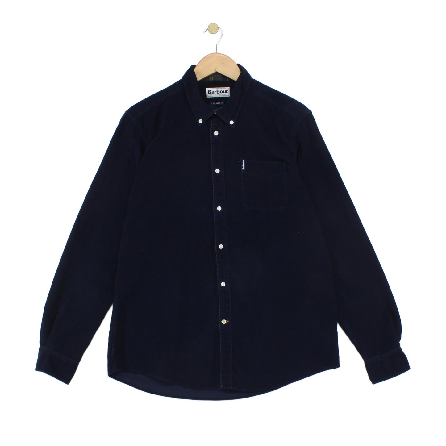 Mens Corduroy Shirt Tailored Long Sleeve Button Up