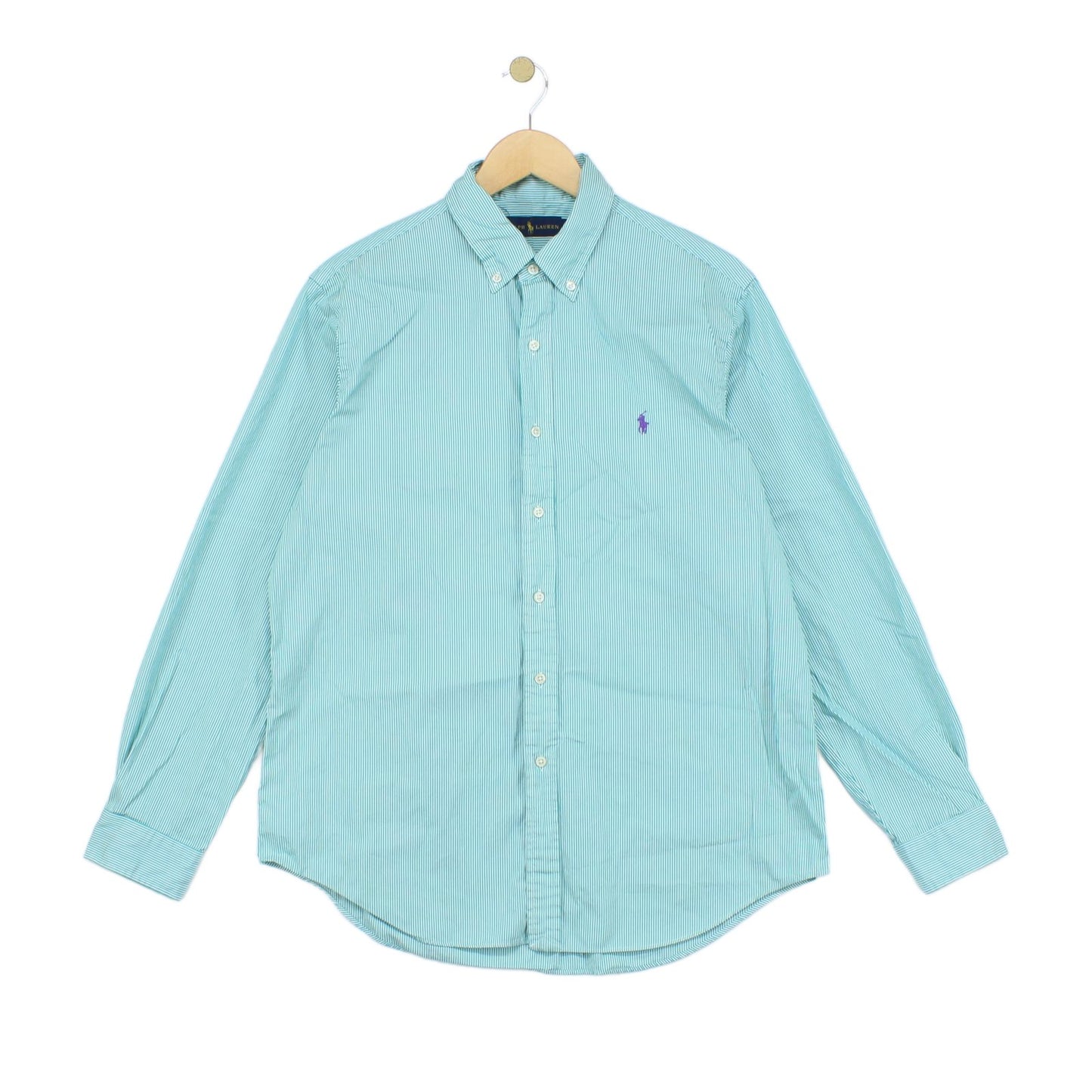 Mens Striped Shirt Button Down Classic Long Sleeve