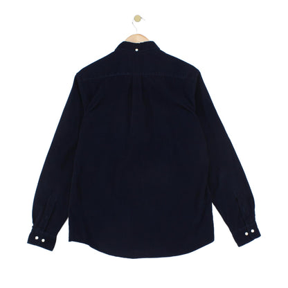 Mens Corduroy Shirt Tailored Long Sleeve Button Up