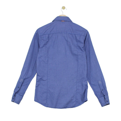 Mens Shirt Slim Fit Long Sleeve
