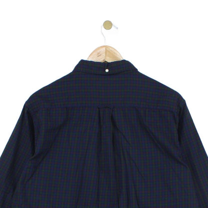 Mens Check Shirt Button Down Long Sleeve Classic