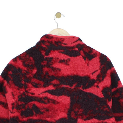 Mens 1/4 Zip Fleece Streetwear Camo