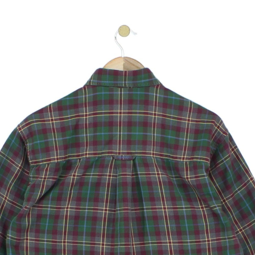 Mens Plaid Shirt  Button Down Long Sleeve