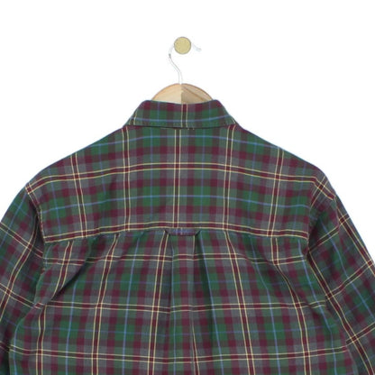 Mens Plaid Shirt  Button Down Long Sleeve