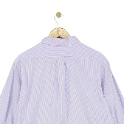 Mens Striped Shirt Custom Fit Button Down