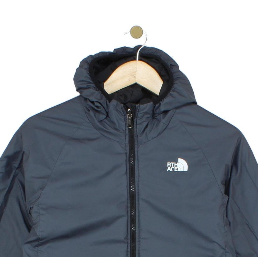 Girls Quilted Jacket Hooded Winter Reversible