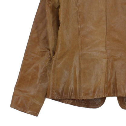 Womens Leather Jacket Blazer 70S Retro