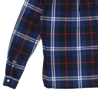 Mens Plaid Shirt Long Sleeve Button Up