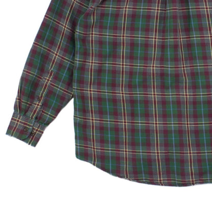 Mens Plaid Shirt  Button Down Long Sleeve