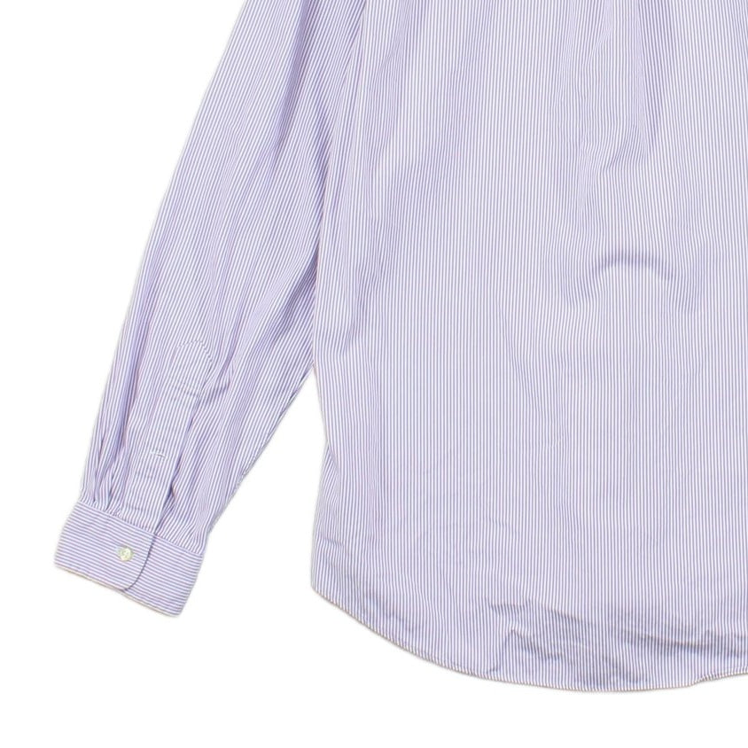 Mens Striped Shirt Custom Fit Button Down