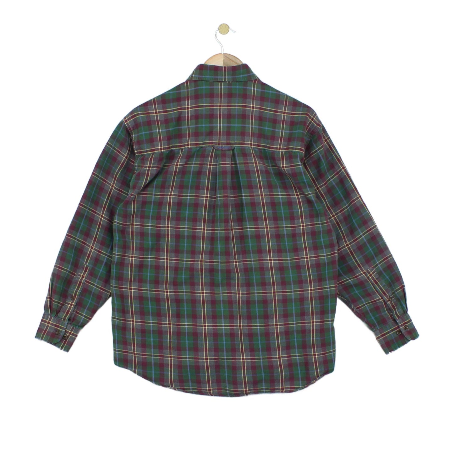 Mens Plaid Shirt  Button Down Long Sleeve
