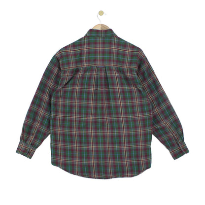 Mens Plaid Shirt  Button Down Long Sleeve