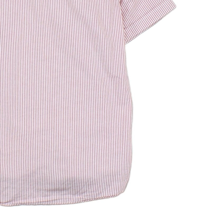 Mens Striped Shirt Button Up Short Sleeve