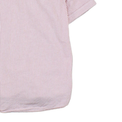 Mens Striped Shirt Button Up Short Sleeve