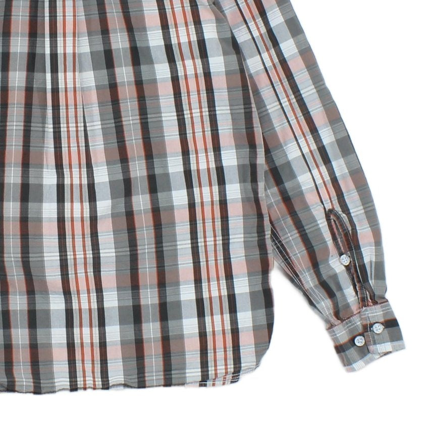 Mens Plaid Shirt Button Up Long Sleeve