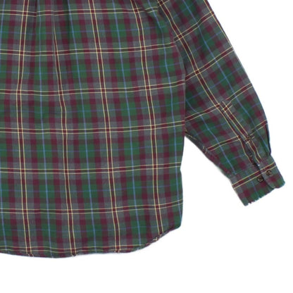 Mens Plaid Shirt  Button Down Long Sleeve
