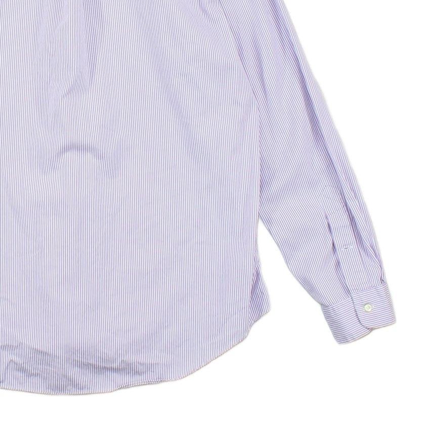 Mens Striped Shirt Custom Fit Button Down