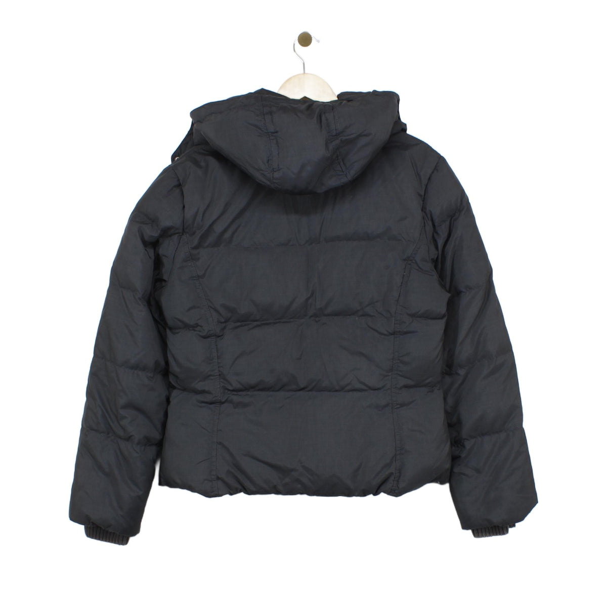 Womens Puffer Jacket Down Hooded Full Zip Quilted
