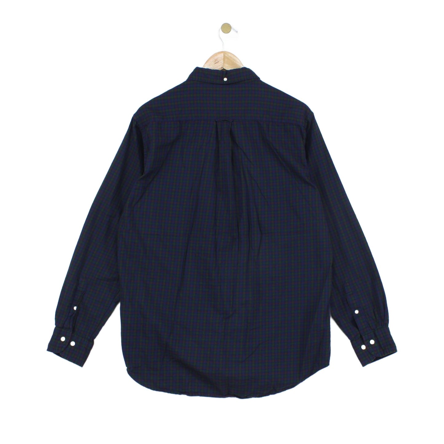 Mens Check Shirt Button Down Long Sleeve Classic