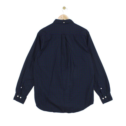 Mens Check Shirt Button Down Long Sleeve Classic