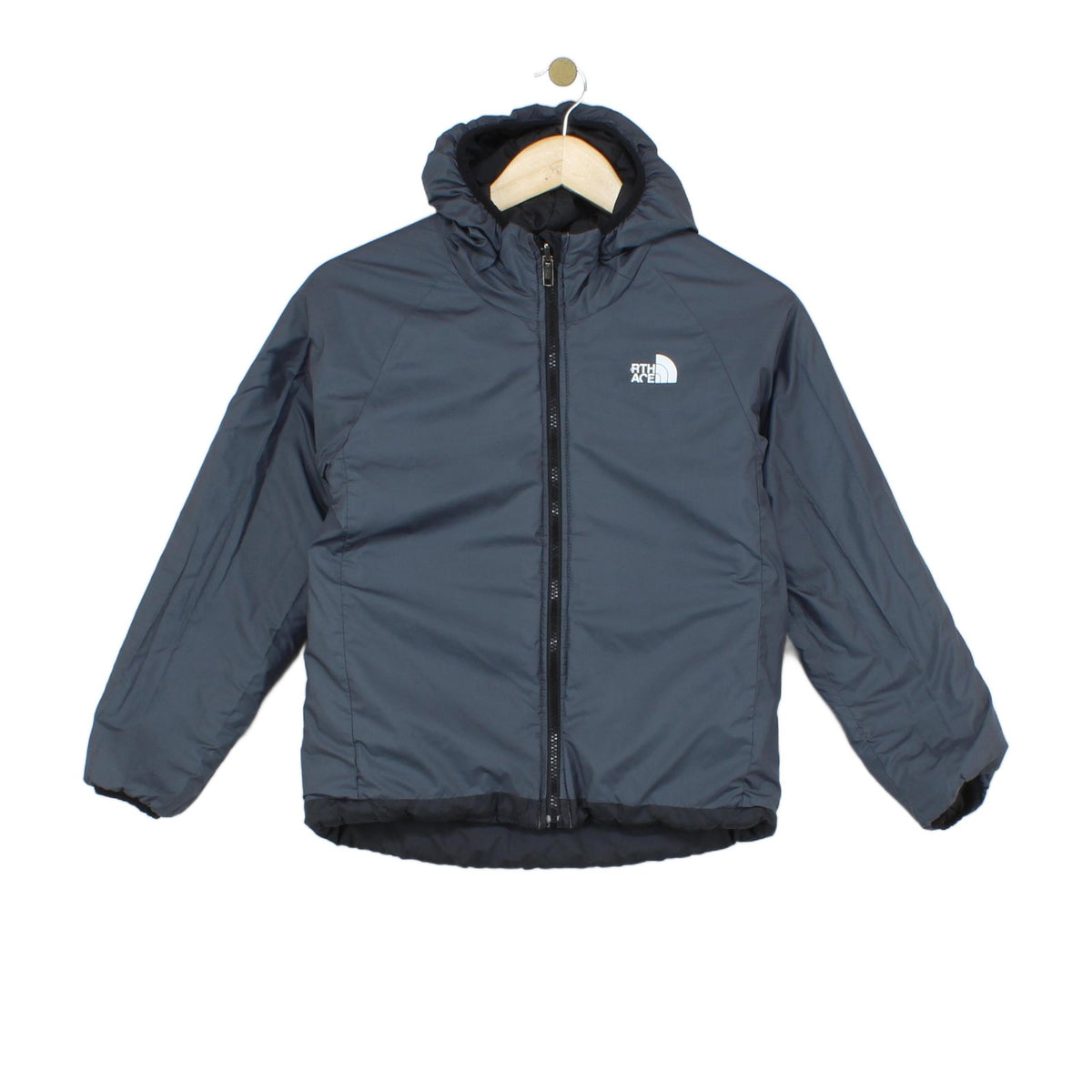 Girls Quilted Jacket Hooded Winter Reversible