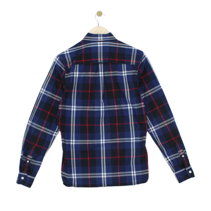 Mens Plaid Shirt Long Sleeve Button Up