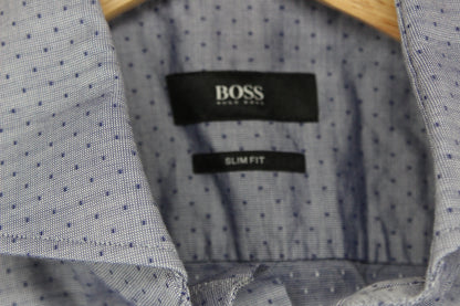 Mens Shirt Slim Fit Long Sleeve