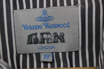 Mens Striped Shirt Button Up Cotton