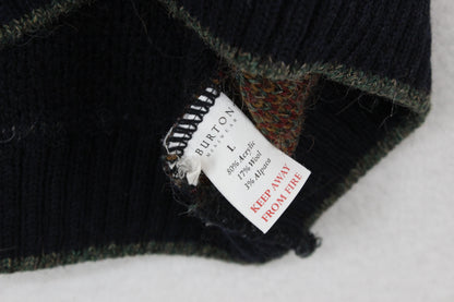 Mens Alpaca Jumper Knit Patterned Wool