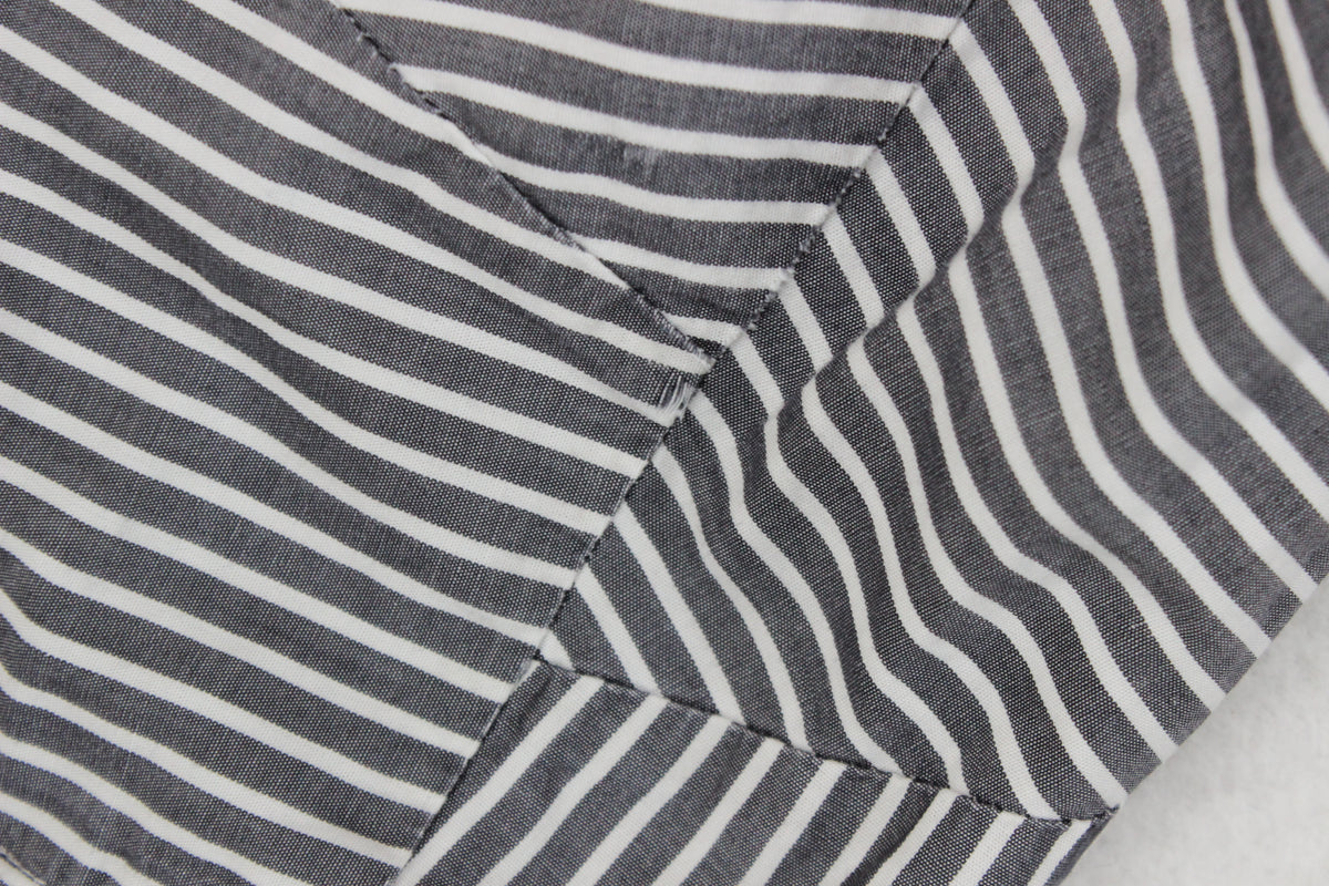 Mens Striped Shirt Button Up Cotton
