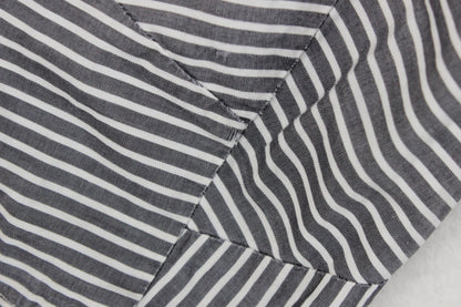 Mens Striped Shirt Button Up Cotton