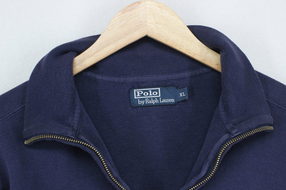 Mens 1/4 Zip Jumper Embroidered Logo