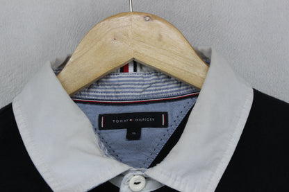 Mens Rugby Polo Shirt Classic Long Sleeve