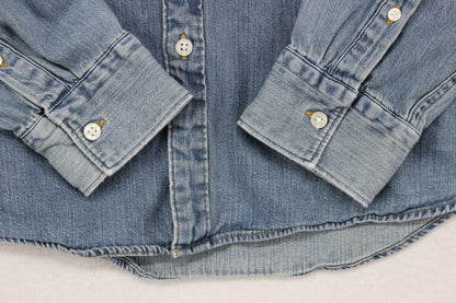 Mens Denim Shirt Button Up