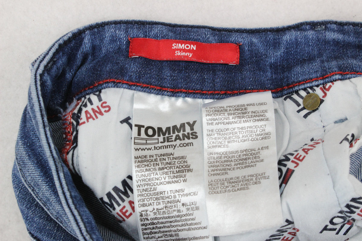 Mens Simon Skinny Jeans Stretch Denim