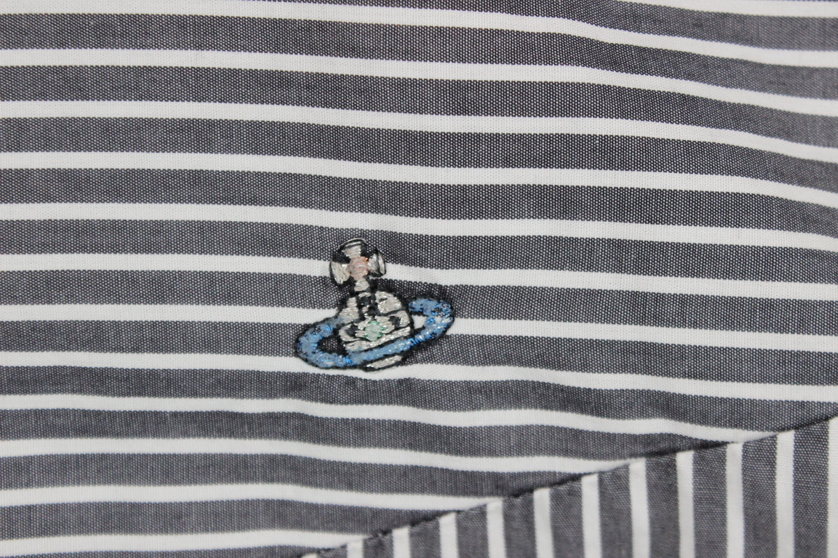 Mens Striped Shirt Button Up Cotton